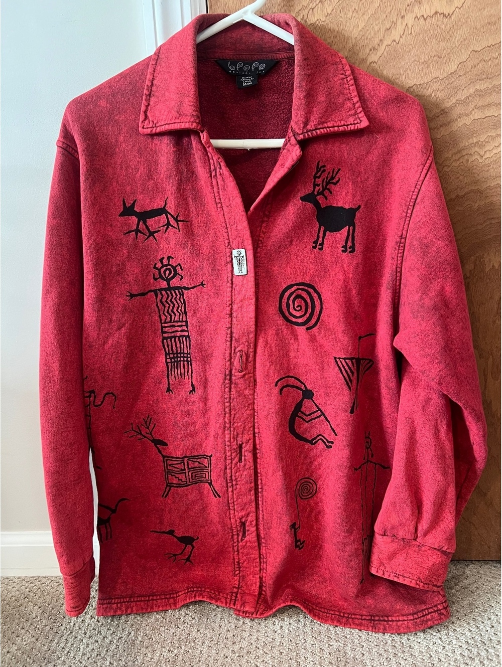 Vintage Bfofo Tribal Button Down Jacket